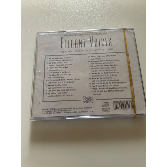 Elegant Voices CD Legendary Vocalists Sing Legendary Songs Readers Digest Music - Picture 2 of 6